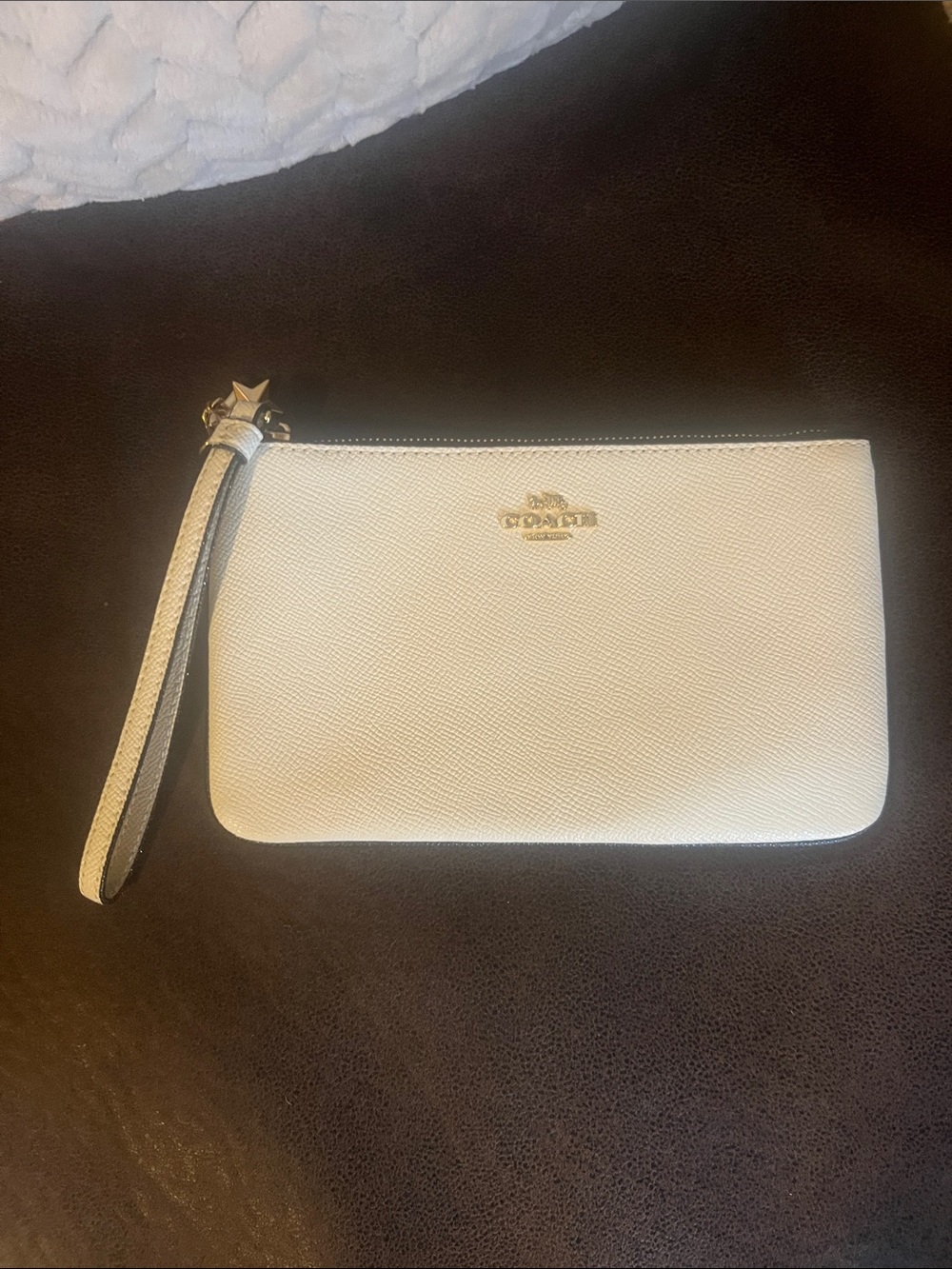 Coach Ava Cream Leather Tote with Matching Wristlet Classic Quiet Luxury Elegant - Picture 6 of 9